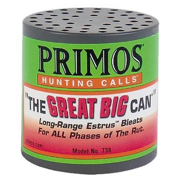 Picture of Primos The Great Big Can Deer Call Louder Long-Range Estrus Bleats 738