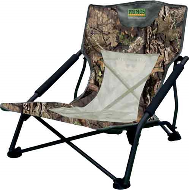 Picture of Primos Ps6009 Wingman Turkey Chair  Mossy Oak Break UP Camo & Mesh, Steel Frame Holds UP TO 300 Lbs., Attached Shoulder Strap PS60096