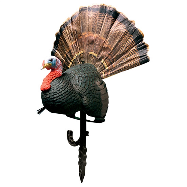 Picture of Primos Chicken ON A Stick Turkey Decoy, Aggressive Tom, Stake With Integrated Gun Rest, Collapsible 69067 010135690670