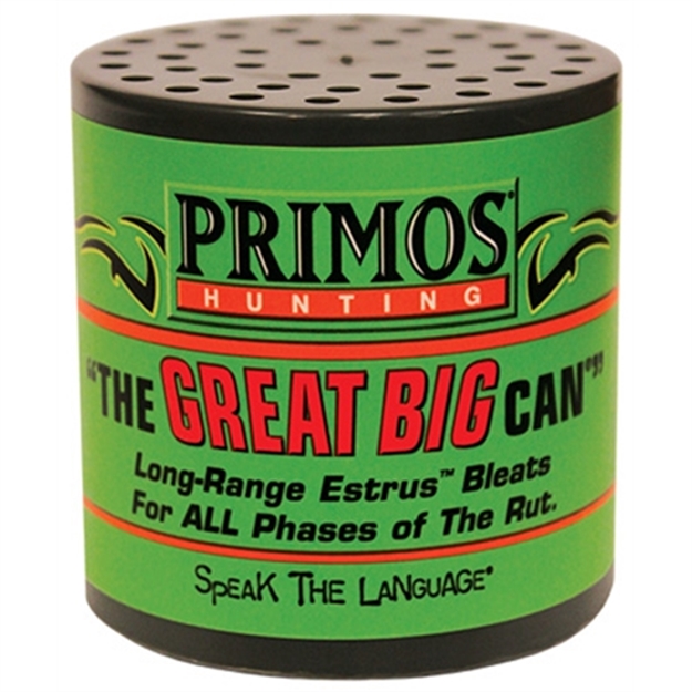 Picture of Primos The Great Big Can Deer Call Louder Long-Range Estrus Bleats 738 010135007386