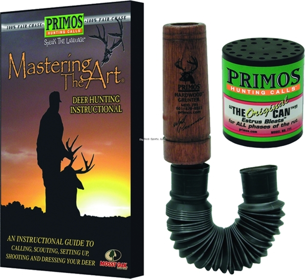 Picture of Primos Deer Calling Pack Mastering The Art-Deer Dvd Hardwood Grunter The Original Can