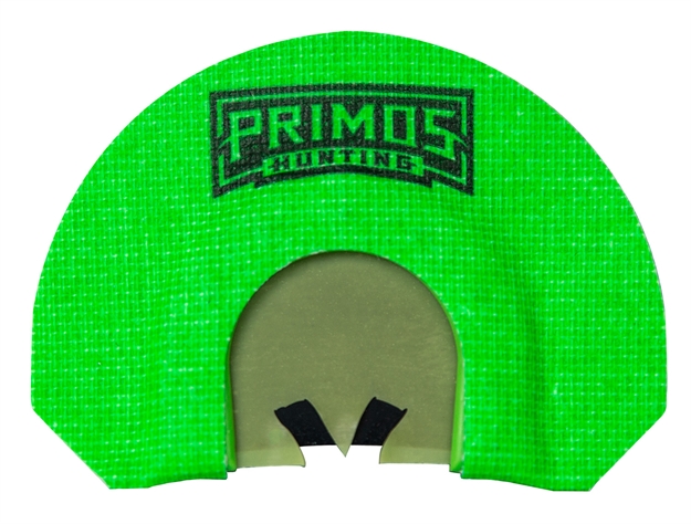 Picture of  Primos Ps1264 The Karen  Diaphragm Call Triple Reed Turkey Hen Sounds Attracts Turkey Green Plastic 010135012649