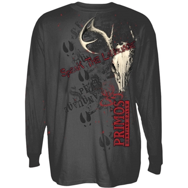 Picture of Primos LS T-Shirt Charc Gray/Aop Deer