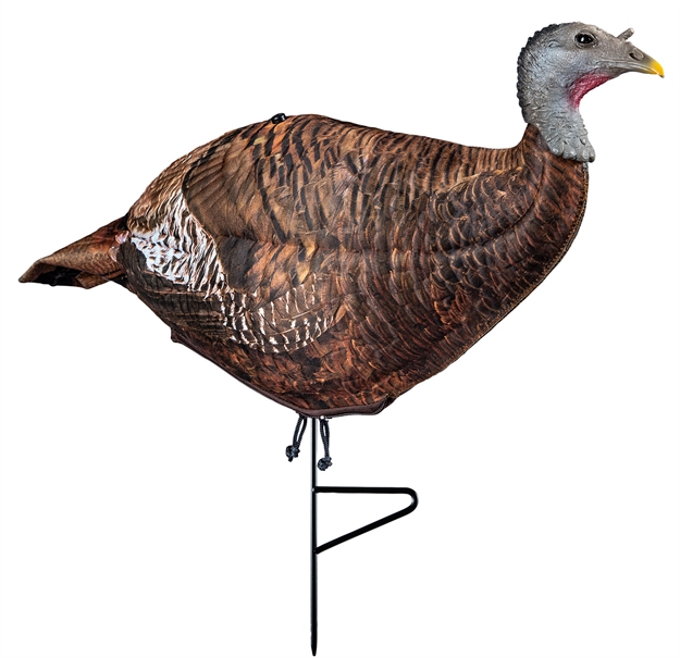 Picture of  Primos 69070 Photoform Leading Hen Turkey, Lightweight/Flexible/Collapsible Foam, Life Like Head Detail
