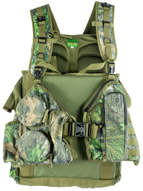 Picture of Primos Rocker Hunting Vest, Fold Down Seat, Molded Call Pockets, M/L Mossy Oak Obsession 65715