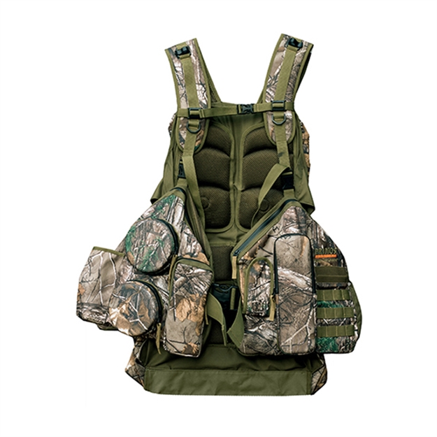 Picture of Primos Rocker Hunting Vest, Fold Down Seat, Molded Call Pockets, M/L Reattree Xtra Green 65717