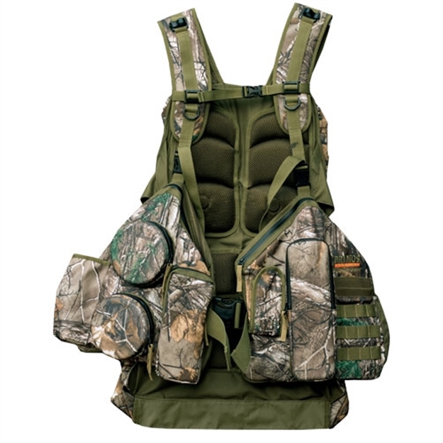 Picture of Primos Rocker Hunting Vest, Fold Down Seat, Molded Call Pockets, M/L Reattree Xtra Green 65717 010135657178