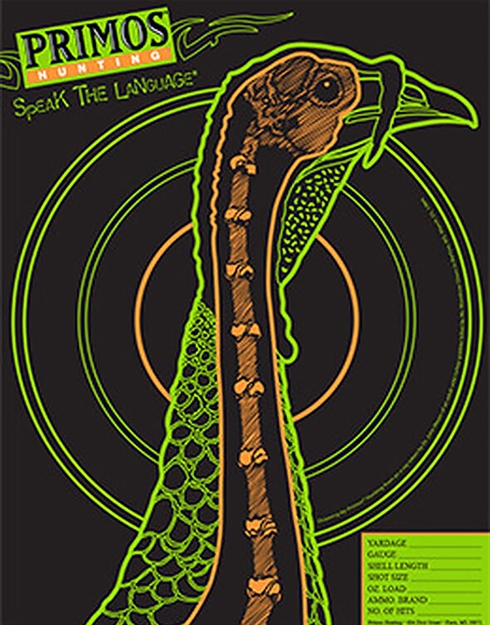 Picture of  Primos 6042 Visishot  Turkey Hanging Paper Shotgun Multi-Color Impact Enhancement 10 Pack 010135060428