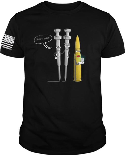 Picture of Printed Kicks Kicks I'd Hit That Men's T-Shirt Black Xx-Large