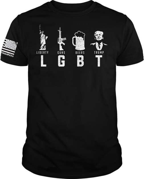 Picture of Printed Kicks Kicks Lgbt Men's T-Shirt Black Large