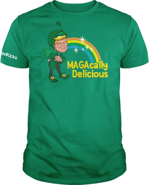 Picture of Printed Kicks Kicks Magacally Delish Unisex T-Shirt Green Large!