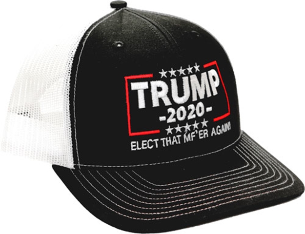 Picture of Printed Kicks Kicks Trump 2020 Elct That Mf'er Again R112 Blk/Wht<