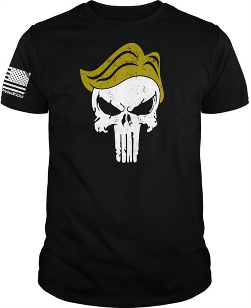 Picture of Printed Kicks Kicks Trumpunisher Men's T-Shirt Black Small!