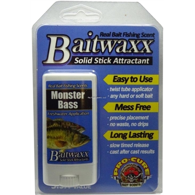 Picture of Pro-Cure Bait Waxx Monster Bass.55 Oz. Easy Application, Long Lasting, Strong Scents