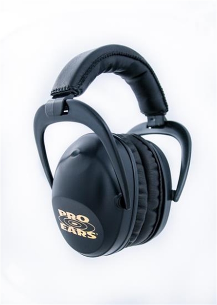 Picture of  Pro Ears Peusb Ultra Sleek Passive Muff 26 DB Over The Head Black/Gold Adult 1 Pair 751710503717