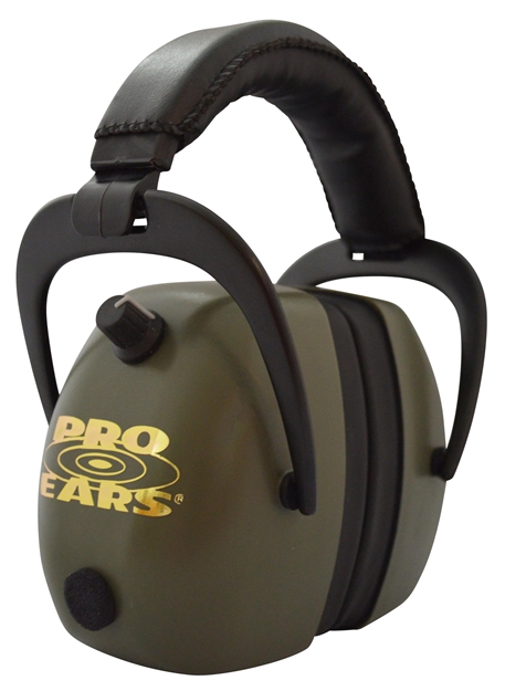 Picture of  Pro Ears Peg2rmg Gold II 30 Electronic Muff 30 DB Over The Head Black/Green Adult 1 Pair 751710506640
