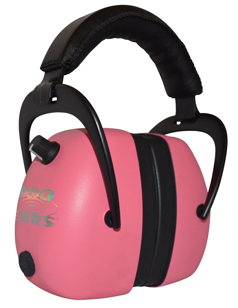 Picture of  Pro Ears Peg2rmp Gold II 30 Electronic Muff 30 DB Over The Head Pink/Black Adult 1 Pair