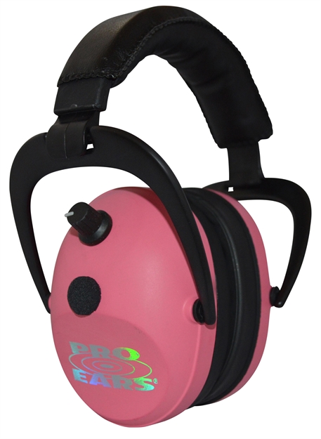 Picture of  Pro Ears Peg2smp Gold II 26 Electronic Muff 26 DB Over The Head Pink/Black Adult 1 Pair