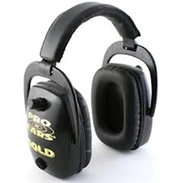 Picture of Pro Ears Pro Slim Gold Series Ear Muffs Black Gs-Dps-B