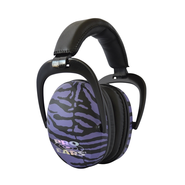 Picture of Pro Ears Ultra Sleek Headset - Purple Zebra