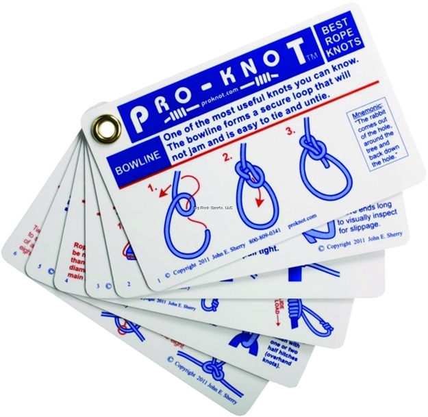 Picture of Pro-Knot Outdoor Knot Cards 20 Essential Rope Knots Waterproof