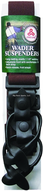 Picture of Pro Line H-Back Wader Suspender Deluxe Brown 1-1/2" Wide Elastic