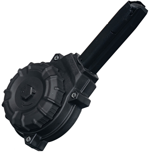 Picture of Promag Drma56   50Rds Drum 9Mm Fits Browning Hi-Power Black Polymer DRM-A56 708279015304