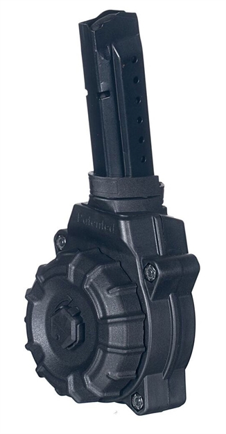 Picture of  Promag Drma27 Standard  30Rd Drum 9Mm Luger Compatible W/ Glock 17/19 Black Dupont Zytel Polymer