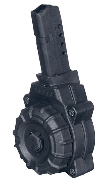 Picture of  Promag Drma34 Standard  30Rd Drum 9Mm Luger Compatible W/ Glock 43 Black Dupont Zytel Polymer