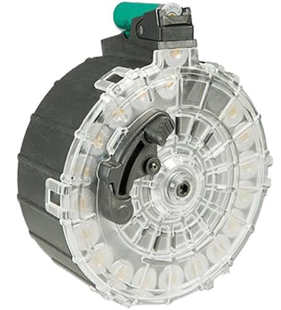 Picture of Promag Saia6 Standard  20Rd Drum 12 Gauge Fits Saiga Black Dupont Zytel Polymer SAI-A6