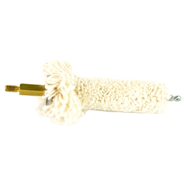 Picture of  Pro-Shot Mpch30 Chamber Mop Military Style .30/ .308/ 7.62X51mm Nato AR Platform #8-32 Thread 100% Cotton Mop Brass Core
