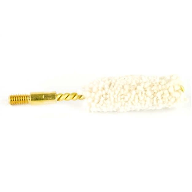 Picture of  Pro-Shot Mp38 Bore Mop  .35 - .40 Cal Pistol #8-32 Thread 100% Cotton Brass Core 709779200146