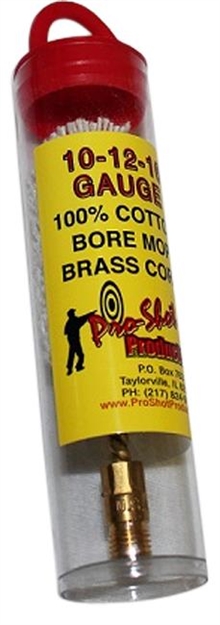 Picture of Pro-Shot Mp12 Bore Mop  10/12/16 Gauge Shotgun #5/16-27 Thread Cotton 1.75" Long MP-12 709779200184