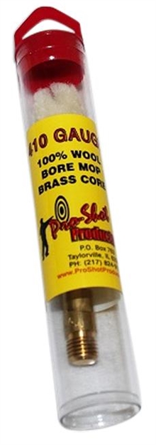 Picture of  Pro-Shot Mp410 Bore Mop  .410 Gauge Shotgun #5/16-27 Thread Cotton 1.75" Long