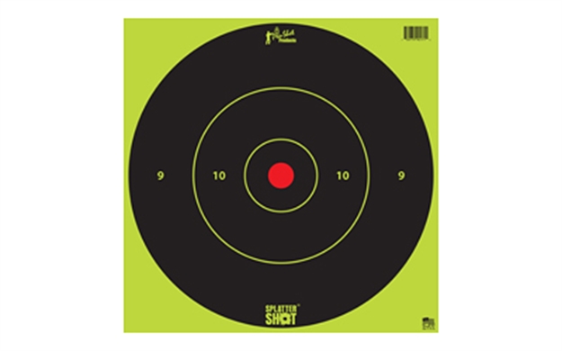 Picture of Pro-Shot 12Bgreentg5pk Splattershot  12" Bullseye Hanging Tagboard Black/Green Impact Enhancement White 5 Pack 12B-GREEN-TG-5PK
