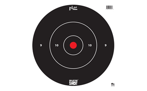 Picture of  Pro-Shot 12Bwhtetg5pk Splattershot  Bullseye Hanging Tagboard 12" Black/Red Impact Enhancement White 5 Pack 709779901807