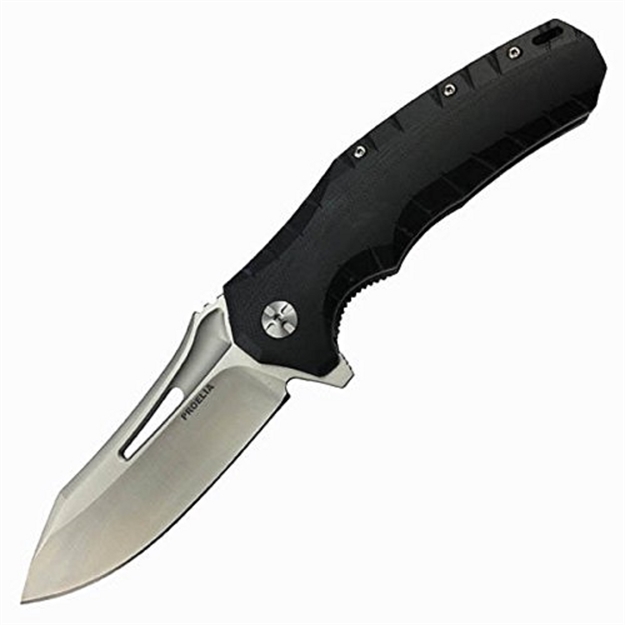 Picture of Proelia Tx020 Folder 8.75 IN Silver Drop Point Blk G10 Hndle