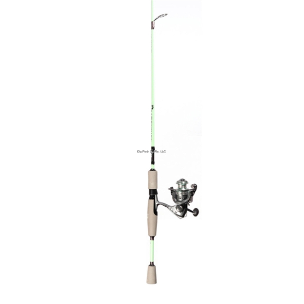 Picture of Profishiency 5'8" Micro Mint Combo, ML Action 2Pc,Im7 Graphite Rod ,Spin Reel,5.2:1 Gr,11+1 B,8Lb Line, Eva Grips