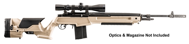 Picture of  Archangel Aam1adt Precision Stock  Desert Tan Synthetic Fixed With Adjustable Cheek Riser For Springfield M1a, M14