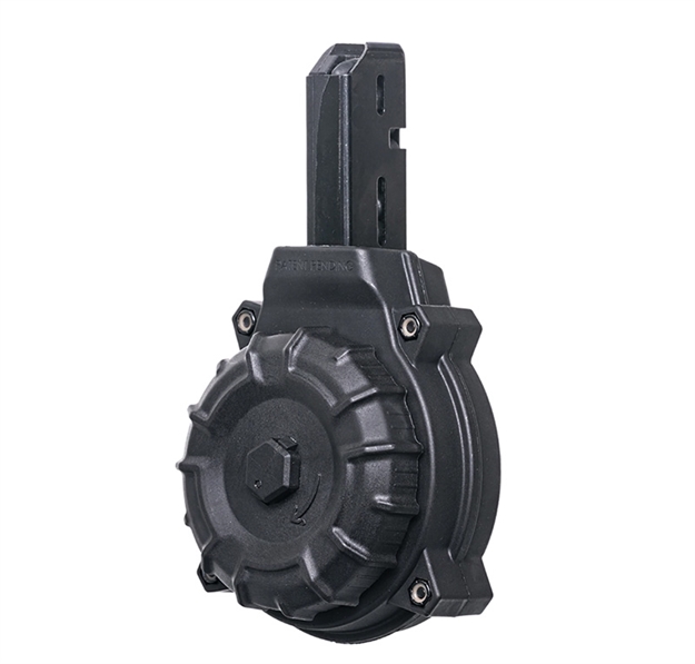 Picture of Promag Drma10 Standard  50Rd Drum 9Mm Luger Fits Colt Carbine/Smg Black Dupont Zytel Polymer DRM-A10 708279014376