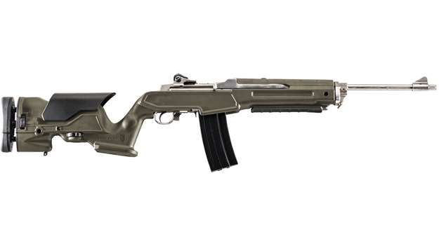 Picture of Archangel Aaminiod Precision Stock  OD Green Synthetic Fixed With Adjustable Cheek Riser For Ruger Mini-14, Mini Thirty AAMINI-OD