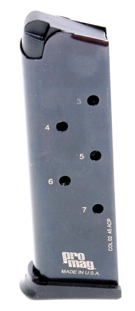 Picture of  Promag Col02 Standard  7Rd 45 Acp Fits 1911 Government Blued Steel 708279000072