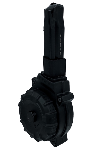 Picture of Promag Drma100   50Rds Drum 9Mm Fits Ruger Max-9 Black Polymer DRM-A100