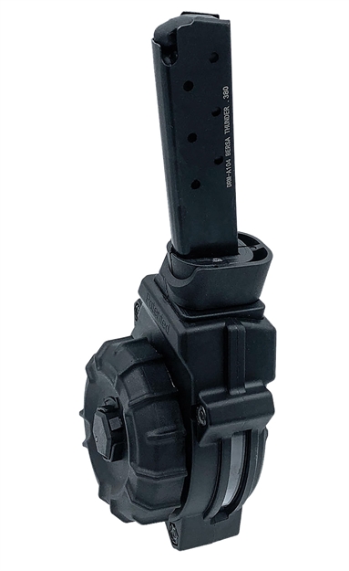 Picture of Promag Drma104   30Rd Drum 380 Acp Fits Bersa Thunder 380 Black DRM-A104