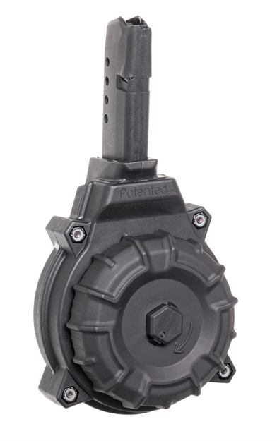 Picture of Promag Drma14 Standard  50Rd Drum 9Mm Luger Compatible W/ Glock 43 Black Dupont Zytel Polymer DRM-A14