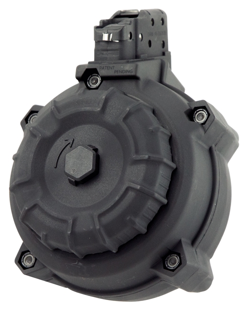 Picture of Promag Drma9 Standard  50Rd Drum 7.62X39mm Fits Ak-47 Black Dupont Zytel Polymer DRM-A9