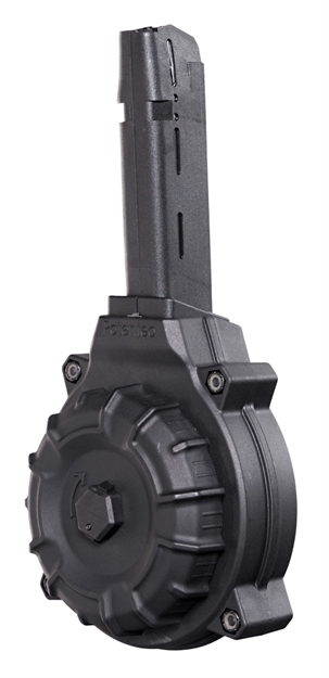 Picture of Promag Drma19 Standard  50Rd Drum 40 S&W Compatible W/ Glock 22/23 Black Dupont Zytel Polymer DRM-A19 708279014529