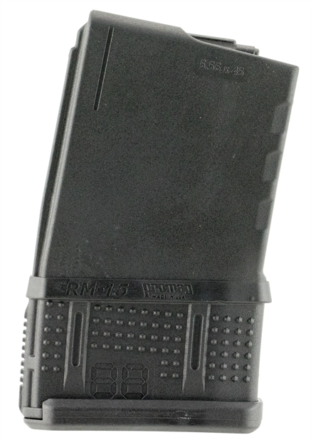 Picture of Promag Rm15 Standard  15Rd Detachable W/Roller Follower 5.56X45mm Fits Ar-15 Black Dupont Zytel Polymer RM-15 708279013638