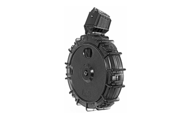 Picture of Promag Ruga28 Ruger 10/22  55Rd Drum 22 LR Fits Ruger 10/22/Charger Smoke Polycarbonate RUG-A28