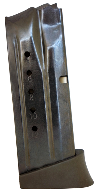 Picture of Promag Smia15 Standard  12Rd 9Mm Luger Fits S&W M&P Compact Blued Steel SMI-A15 708279012112